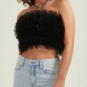 6⏲️$⬇️! Altar’d State Black Giselle Strapless Top